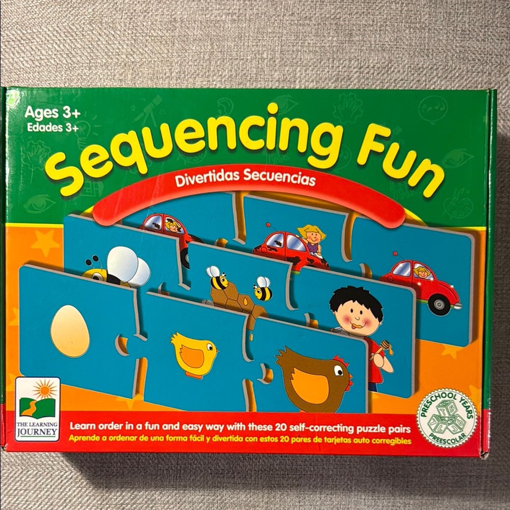 Blue Sequencing Puzzle Game for Logical Thinking